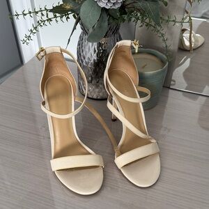 Michael Kors Ivory Strappy Stiletto Sandals